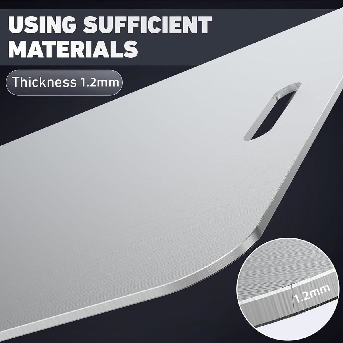 Stainless Steel Cutting Board Set of 3,Non Toxic Cutting Boards for Kitchen – close-up