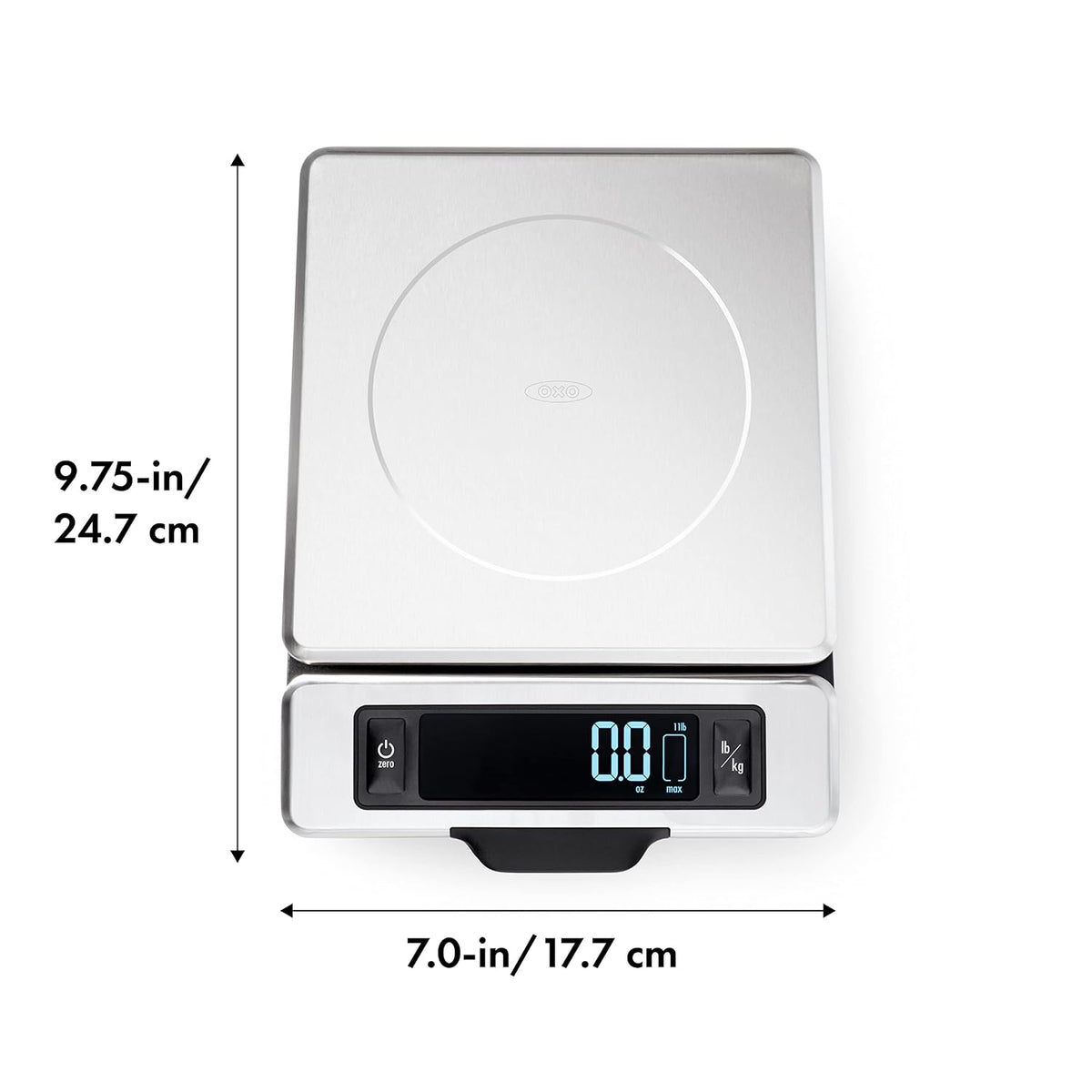 Digital Food Scale, 11 lb Capacity with Pull-Out Display and Tare