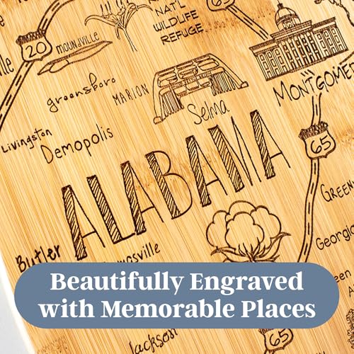 Destination Alabama State Shaped Cutting Board - view 4