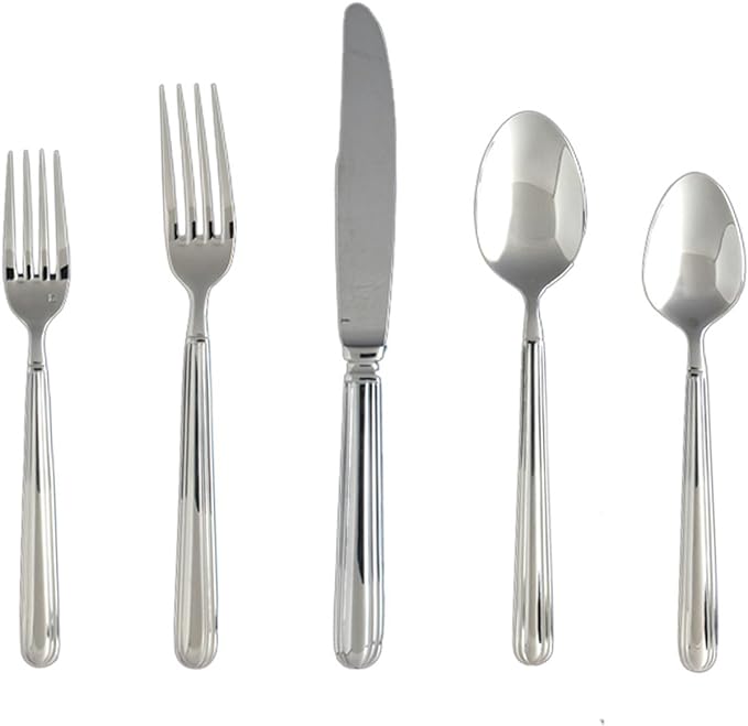 Fortessa Metropolitan 18/10 Stainless Steel Flatware 20 Piece Place Setting, Service for 4