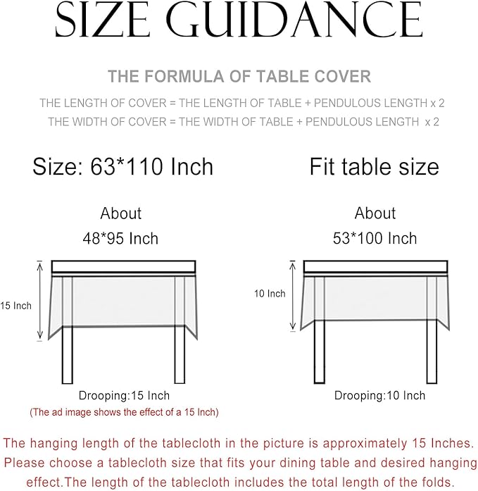 patdrea Designer Vintage Blue Rectangle Tablecloth,Linen Anti-Wrinkle Paisley Pattern Farmhouse Extra Long Table Cloth,Decor Cover for Kitchen Dining,Christmas,Thanksgiving,63"x110"-Lantang a