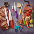 Kitchen Knife Set, 8 Piece Stainless Steel with Polypropylene Handles