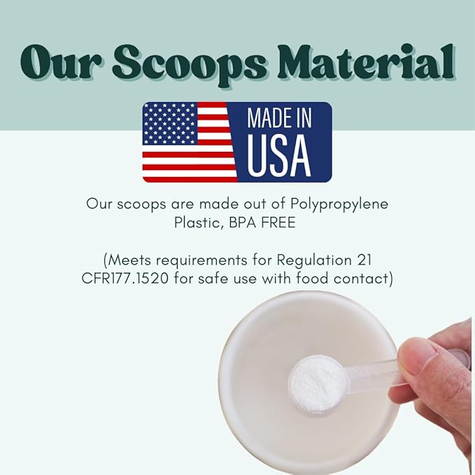 1 Teaspoon (1/3 Tablespoon | 5 mL) Long Handle Scoop for Measuring Coffee, Pet Food, Grains, Protein, Spices and Other Dry Goods (Pack of 5)