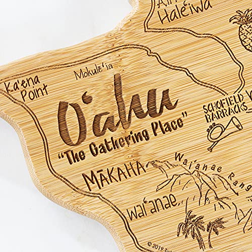 Destination Oahu Serving and Cutting Board, Includes Hang Tie for Wall Display - view 6