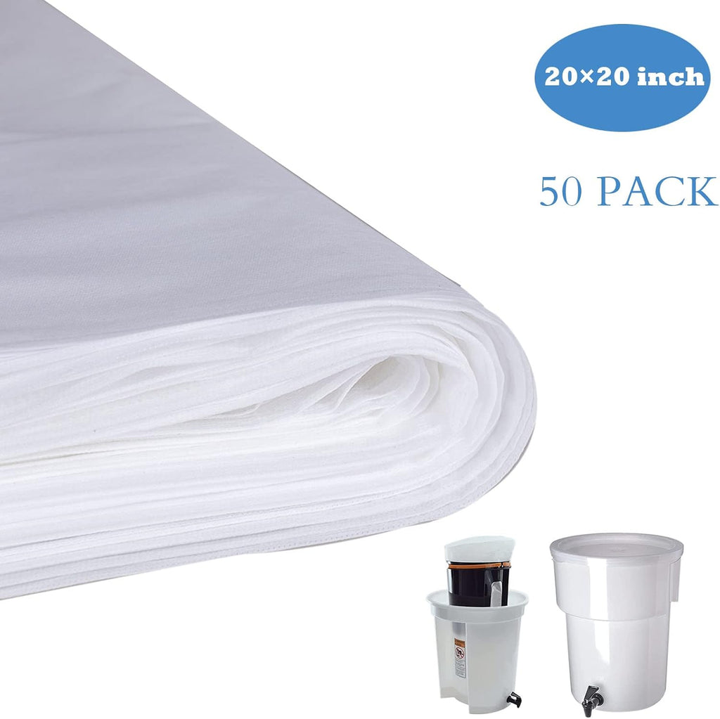 50 Pack Cold Brew Coffee Filters, 20" X 20" Commercial Bags, Brew Up To 5 LBS – size reference