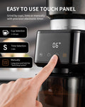 Electric Burr Coffee Grinder, 51 Grind Settings, 1.4 oz Capacity, Silver