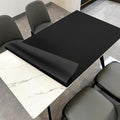 Table Protector - 42x68 Inch Waterproof Easy to Clean Can Conceal Flaws Protector The Table Top from Scratches Used for Dining (Black+Black 42x68)