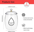 Cookie Jars 2-Piece Set, 78 oz Clear Airtight Plastic Canisters
