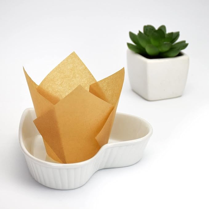 Baking Cups: 200 Count Brown Tulip Greaseproof Paper Cupcake Liners