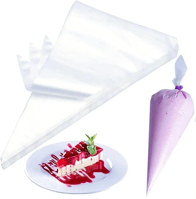 21 Inch Pastry Bags Disposable, 100 Pcs Thickend Strong Large Decorating Bags for Frosting, Royal Icing, Professional Cake Supplies for Baking and Decorating XL