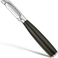 Serrated Blade Premium I Type 304 Stainless Steel Multifunctional Kitchen Peeler Real Wood Handle Ultra Sharp Blade Vegetable Potato Apple（Agarwood）