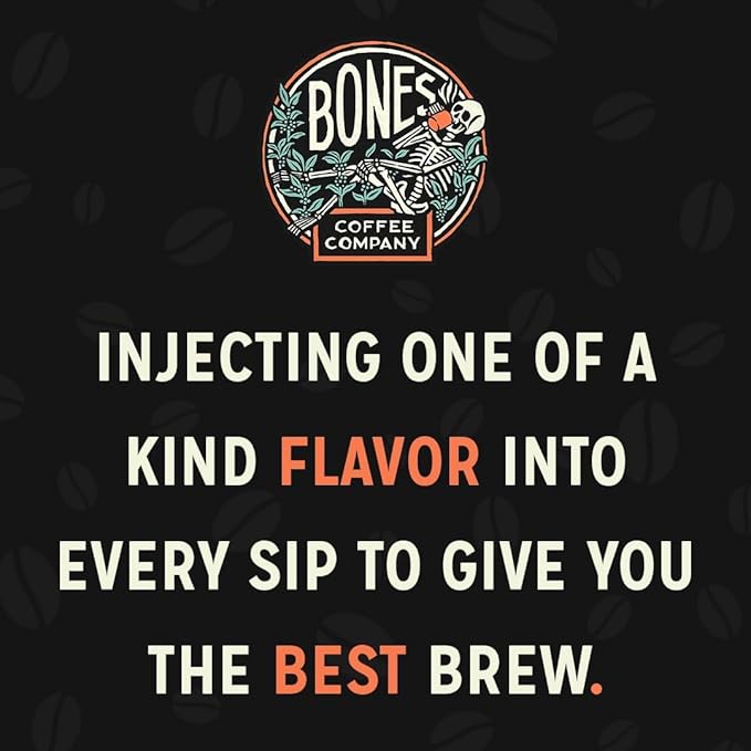 Bones Coffee Company Spongebob Bikini Bottom Brew, Pineapple Upside Down Cake Flavored Coffee, Medium Roast Low Acid Arabica Beans For Auto drip and French Press Coffee Maker, 12 Oz Ground