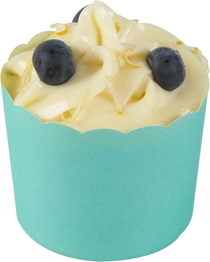Baking Cups 200 Count Turquoise Scalloped Oven-Ready Paper Liners