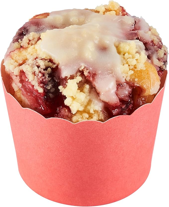 Baking Cups 200 Count Red Scalloped Paper, Oven-Ready and Greaseproof