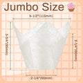Baking Cups, Jumbo Tulip Paper, 300 Count, Light Brown and White