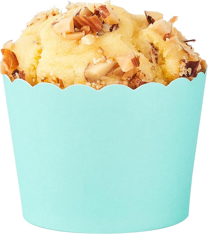 Baking Cups - Turquoise Scalloped Paper Liners, 3 oz, 200 Count