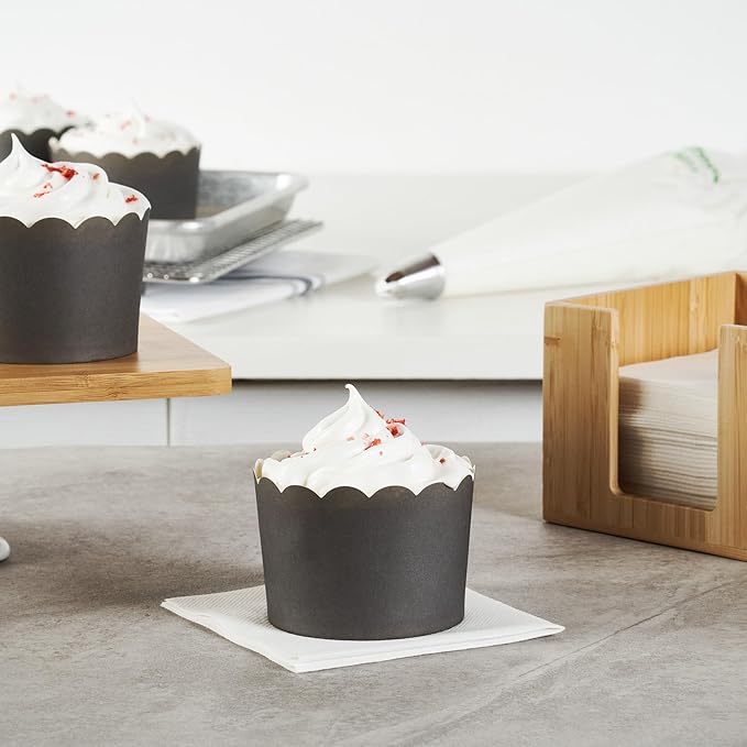 Baking Cups 200 Count Gray Paper Cupcake Liners, 10 Oz