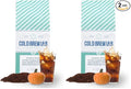 Cold Brew Organic Coarse Ground Flavored Coffee, Pumpkin Spice Flavor, Dark Roast, Colombian Supremo, Coarse Grind for Cold Brew Coffee & French Press,1 LB (Pack of 2)