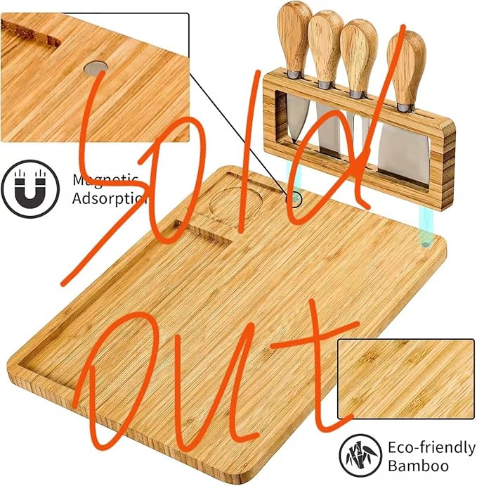 Cutting Board Wood Chopping Board Double Sided Charcuterie Boards Serving Board Kitchen Essential House Warming Hostess Host Gift Serving Tray for Christmas Wedding Birthday Anniversary Gold