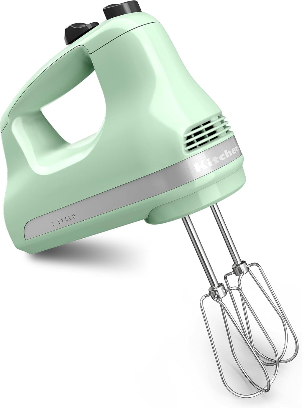 5-Speed Ultra Power Hand Mixer, Stainless Steel/Plastic, White