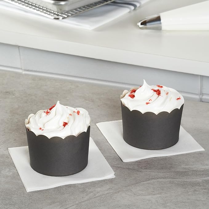 Baking Cups 200 Count Gray Paper Cupcake Liners, 10 Oz