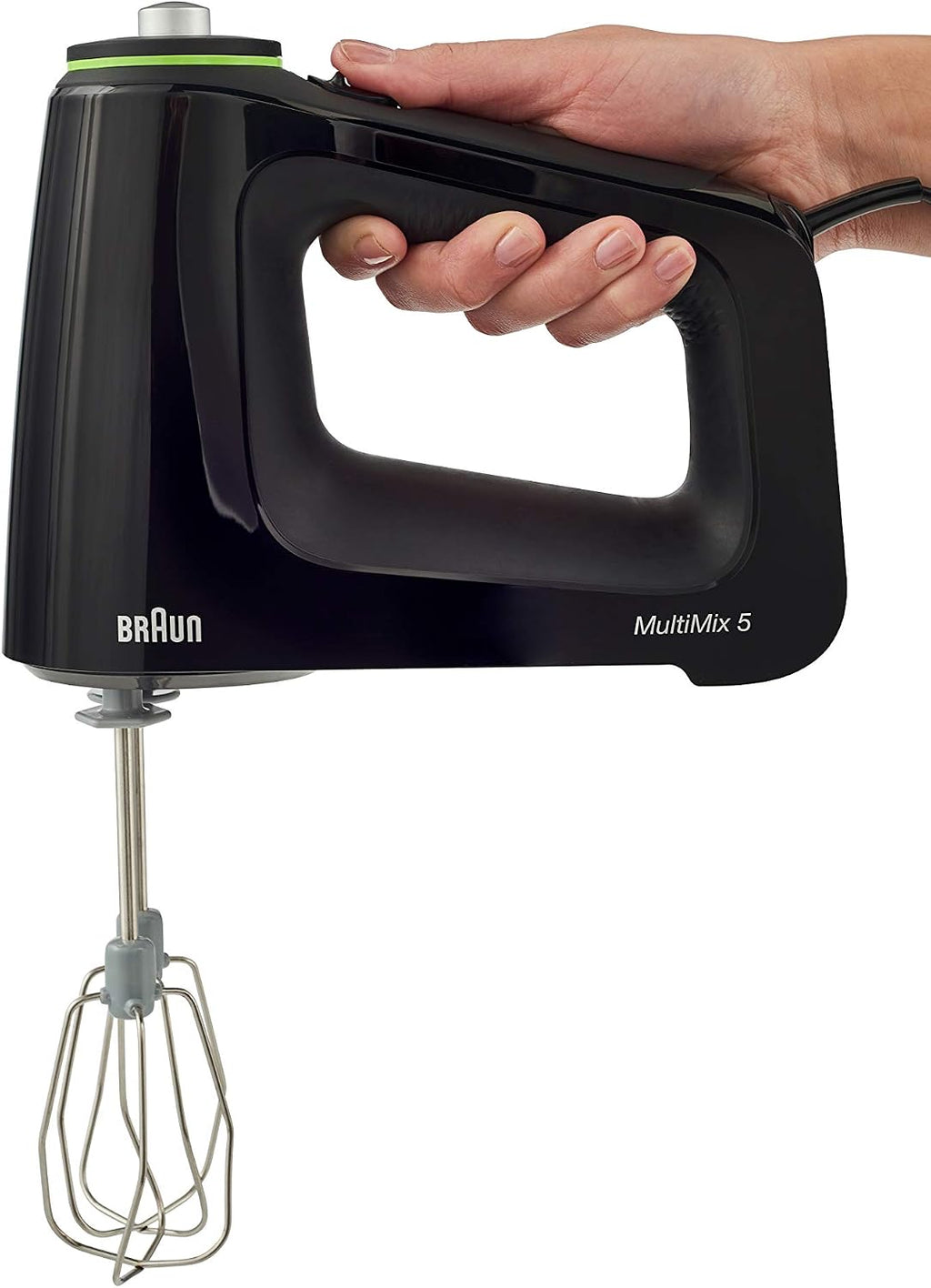 Hand Mixer, 350 Watt, 9 Speeds plus Turbo, Black Finish