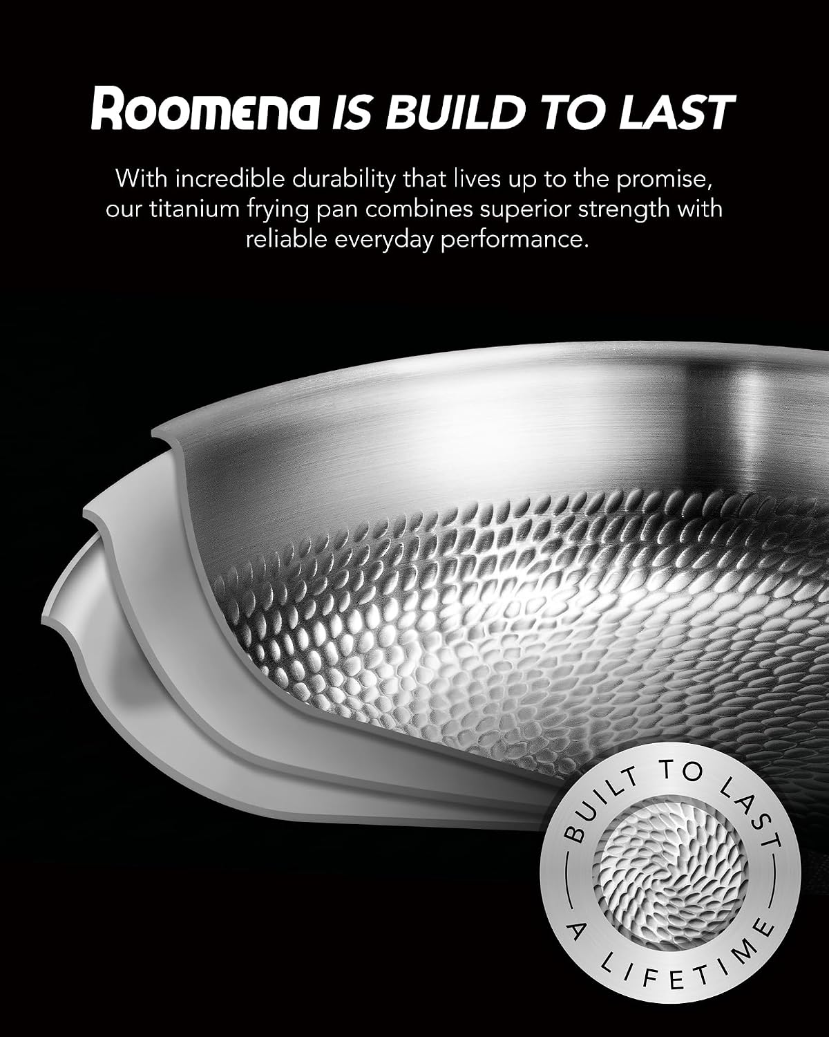Skillet with Lid, 12-Inch Titanium Nonstick, 2-Quart Capacity