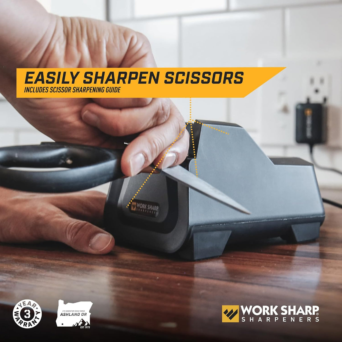 E2 Electric Kitchen Knife Sharpener – size reference