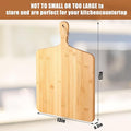 Cutting Boards Set of 12 Bamboo with Handles, 17 x 13 Inch Rectangular