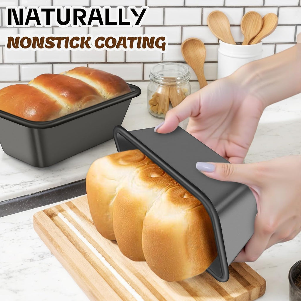 Baking Pans Set, Nonstick Bakeware Sets, Oven Pans for Cooking, 6 Pieces Baking – close-up