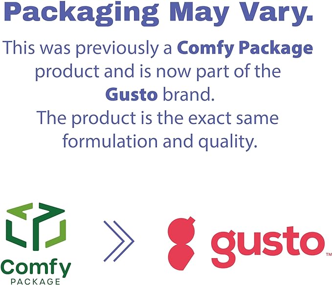 GUSTO [12 oz - 50 Count 1-Compartment Meal Prep Containers with Lids – Reusable, Microwaveable, Dishwasher & Freezer Safe, BPA-Free Food Storage Boxes for Portion Control (Formerly Comfy Package)