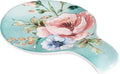 Bico Margret's Garden Spoon Rest for Stove Top, Ceramic Spoon Holder for Kitchen Counter, Easy to Clean Coffee Spoon Rest Dishwasher Safe, Kitchen Cooking Utensil Rest for Ladles Spatula