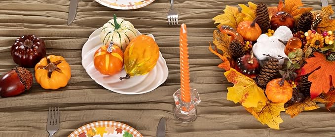 Table Runners Set of 10, Nude Cheesecloth, 35 x 120 Inch