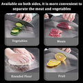 Stainless Steel Cutting Boards 3-Piece Set, Reversible with Hanging Handle