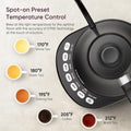 Electric Kettle 0.8L Gooseneck with 5 Temperature Presets, Matte Black