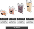 Food Storage Containers, 48 Piece Clear Set with Airtight Lids