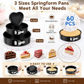 Cake Decorating Kits with 4, 7 and 9 Inch Springform Pans
