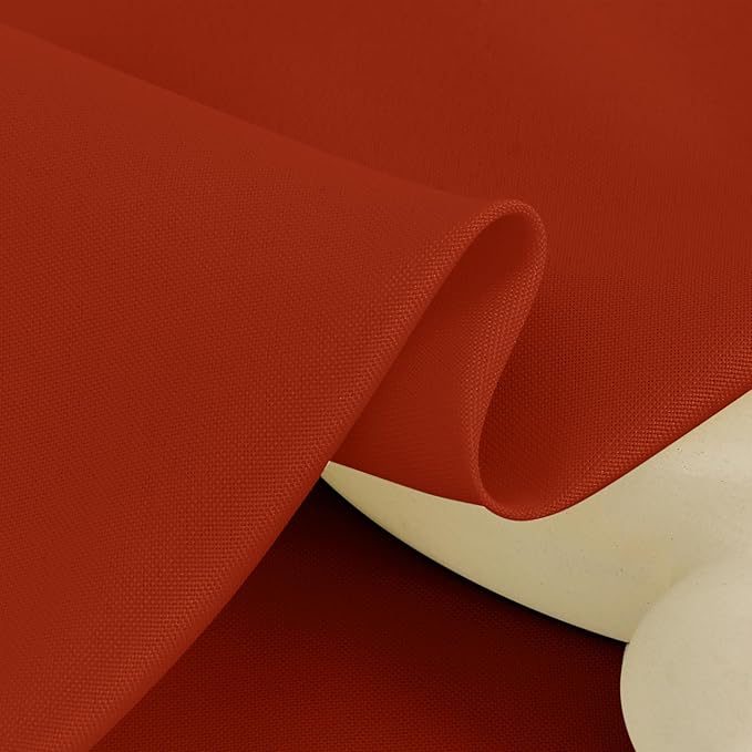 Square Polyester Tablecloth in Rust, 70 x 70 Inch, Stain Resistant