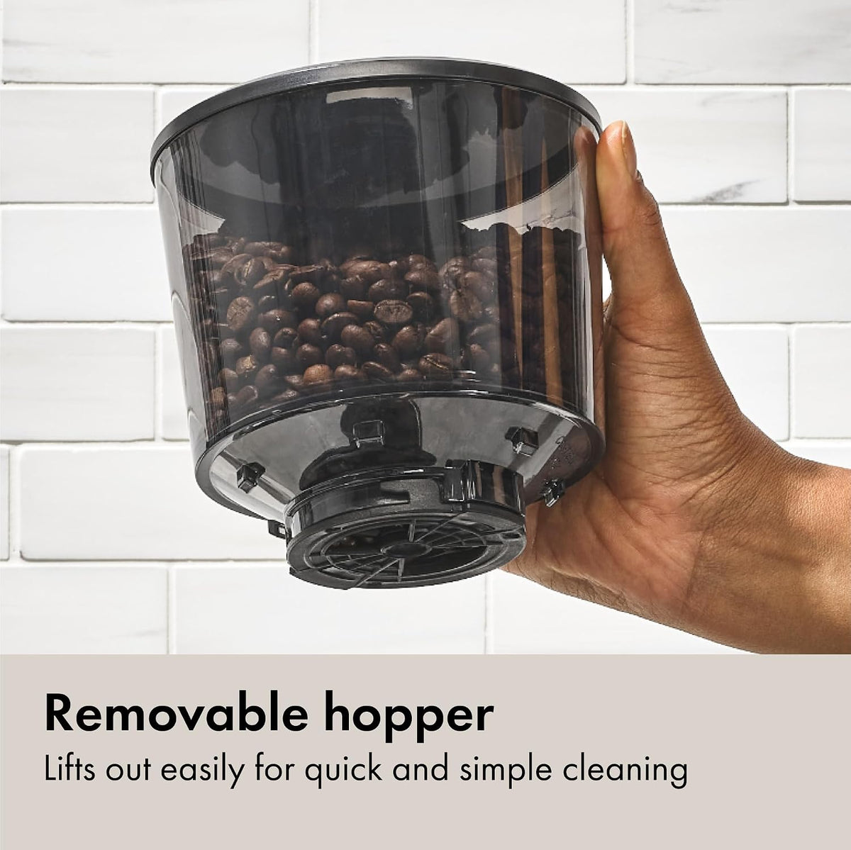 Brew Conical Burr Electric Coffee Bean Grinder - 12 Oz, Silver – size reference