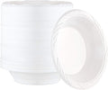 PLASTICPRO 200 Count Disposable 18 ounce White Plastic Soup Bowls