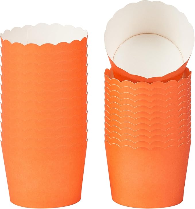 Baking Cups 200 Count Orange Paper Cupcake Liners 3.38 oz