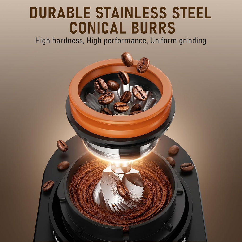 Coffee Grinder, Electric Coffee Bean Grinder with Anti-Static Design, 38 – alternate view