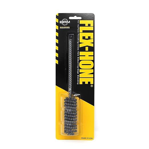 Brush Research BC7824 FLEX-HONE®, 7/8" (22.2mm) Diameter, 240 Grit, Silicon Carbide, For Mild Steel, Stainless Steel, Cast Iron and Softer Ferrous Materials