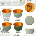 Baking Cups 100 Count Gradient Sage Green Foil Liners, 4 Colors