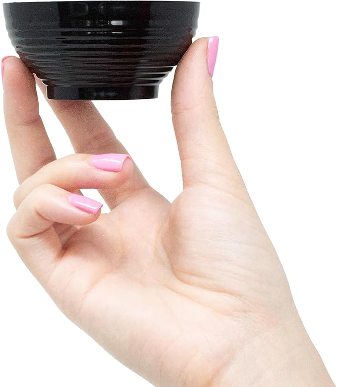 Plastic Mini Bowls, 3 oz. Black Asian-Style, Pack of 50