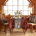 Velvet Table Runner, Floral Bouquet Design, 12 x 71 Inch Polyester