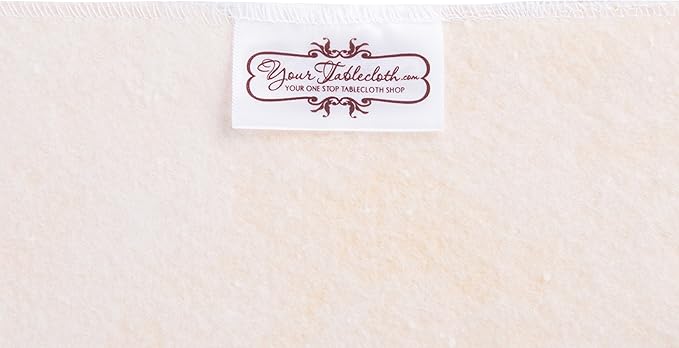 Yourtablecloth Heavy Duty Vinyl Round Fitted Tablecloth (Table Cover) with Flannel Backing Vibrant Colors Elasticized Tablecloth Great for Indoor and Outdoor Dining and Playing Cards 60” Camel Print