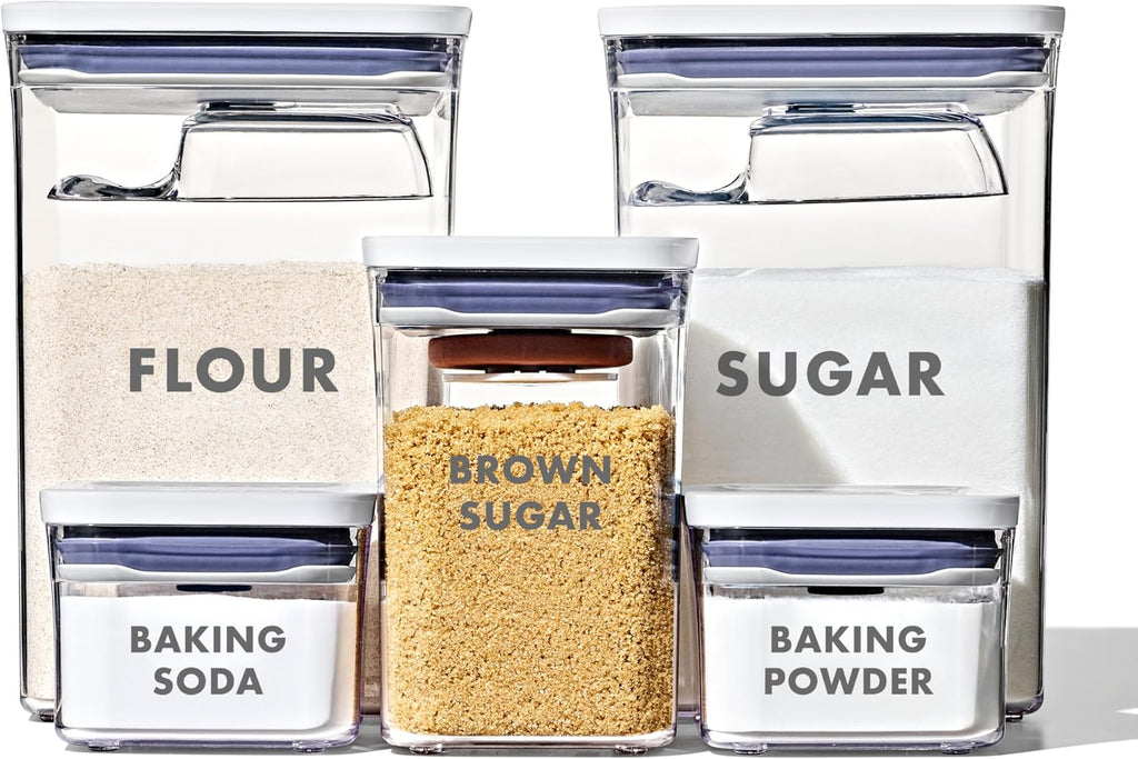 Good Grips 8-Piece Prelabeled Baking POP Container Set