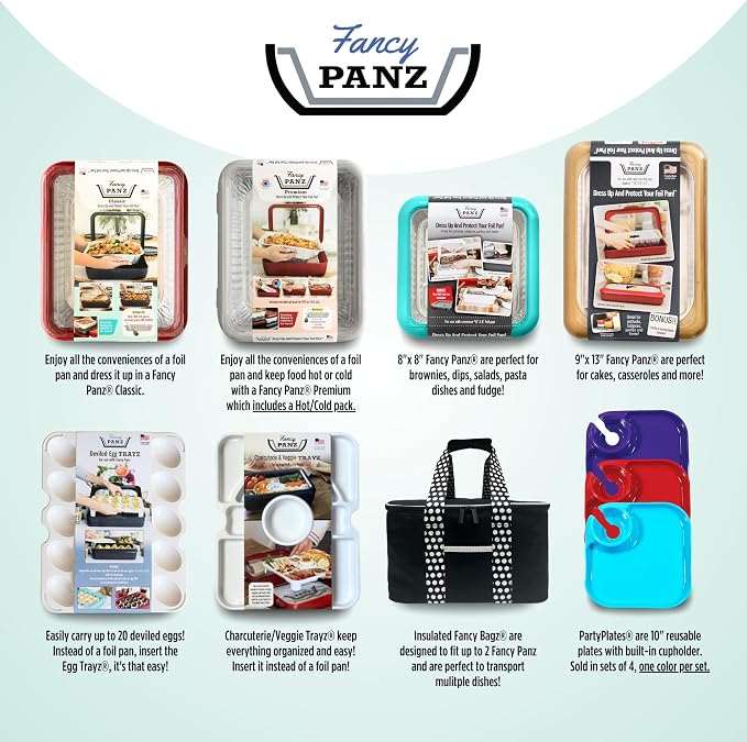 Fancy Panz - Marble 9x13x2" Aluminum Foil Pan Carrier - Elevated Food Serving - Image 9