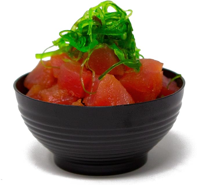 Mini Bowls, Black Plastic, 600 Count, BPA-Free PET